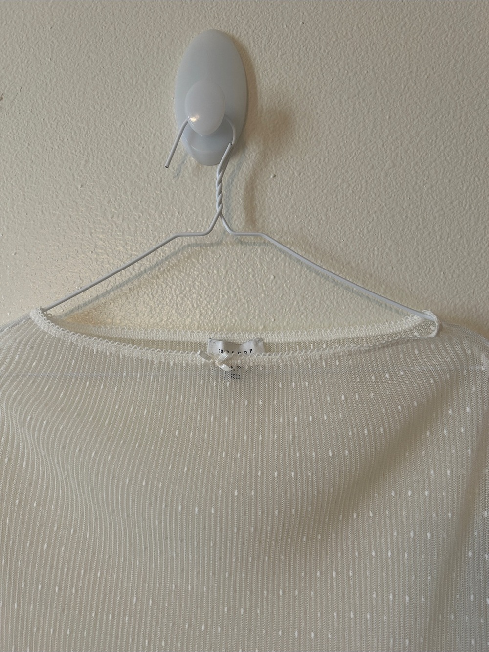 Topshop - Sheer Ivory Lace-Trim Skirt - Picture 7 of 7